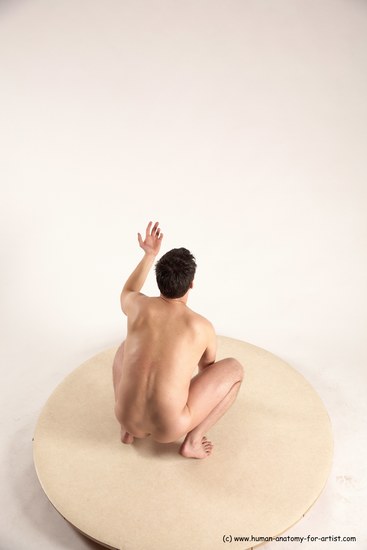 Nude Man White Standing poses - ALL Average Short Brown Standing poses - bend over Multi angles poses Realistic