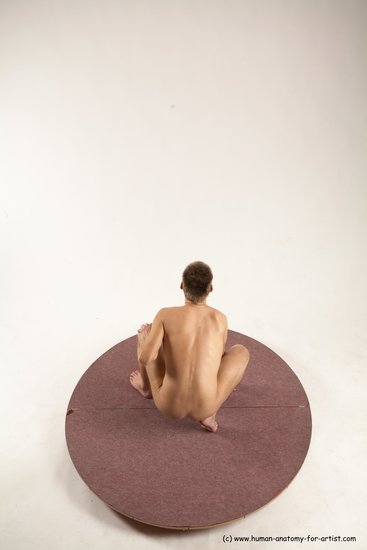 Nude Man White Standing poses - ALL Slim Short Brown Standing poses - knee-bend Multi angles poses Realistic