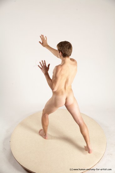 Nude Man White Standing poses - ALL Athletic Short Brown Standing poses - simple Multi angles poses Realistic