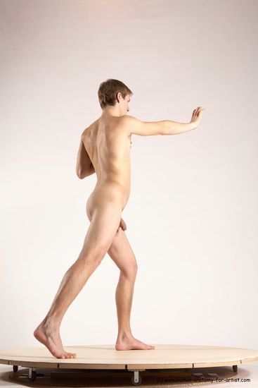 Nude Man White Standing poses - ALL Athletic Short Brown Standing poses - simple Multi angles poses Realistic