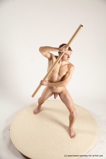 Nude Man White Standing poses - ALL Athletic Short Brown Standing poses - simple Multi angles poses Realistic