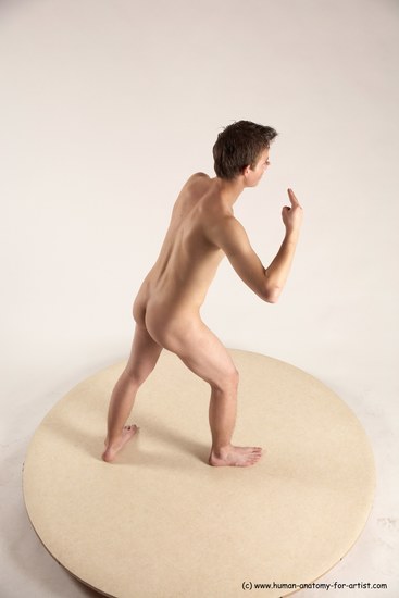 Nude Man White Standing poses - ALL Slim Short Brown Standing poses - simple Multi angles poses Realistic