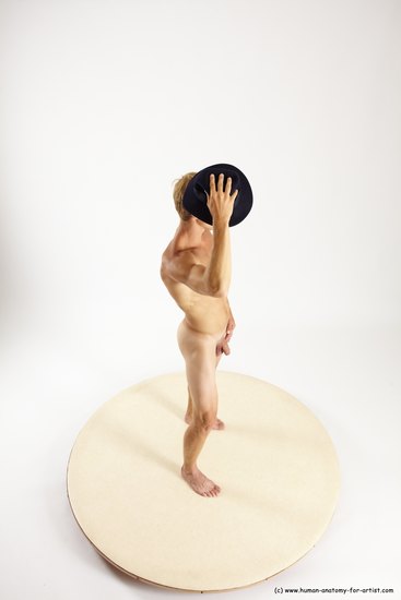 Nude Man White Standing poses - ALL Athletic Short Brown Standing poses - simple Multi angles poses Realistic