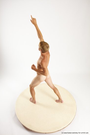 Nude Man White Standing poses - ALL Athletic Short Brown Standing poses - simple Multi angles poses Realistic