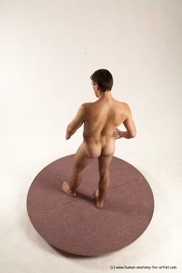 Nude Man White Standing poses - ALL Slim Short Brown Standing poses - simple Multi angles poses Realistic