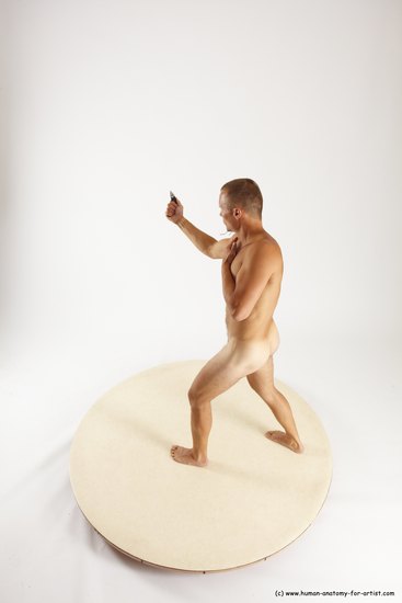 Nude Fighting with knife Man White Standing poses - ALL Slim Short Brown Standing poses - simple Multi angles poses Realistic