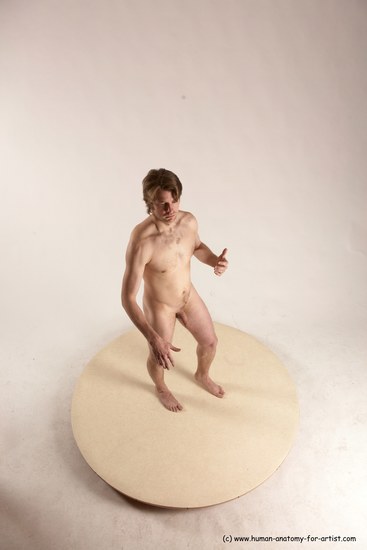 Nude Man White Standing poses - ALL Slim Short Brown Standing poses - simple Multi angles poses Realistic