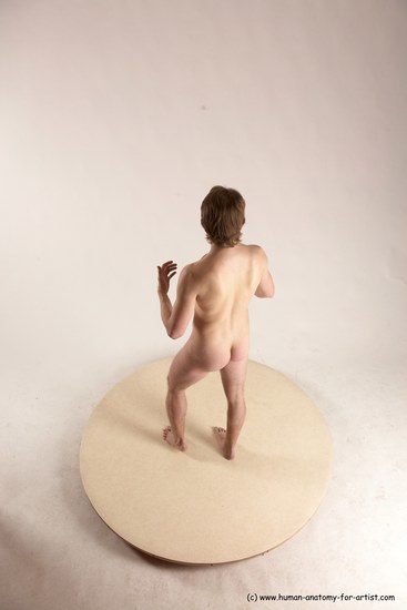 Nude Man White Standing poses - ALL Slim Short Brown Standing poses - simple Multi angles poses Realistic