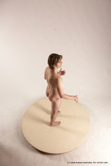 Nude Man White Standing poses - ALL Slim Short Brown Standing poses - simple Multi angles poses Realistic