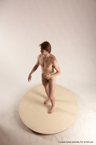 Nude Man White Standing poses - ALL Slim Short Brown Standing poses - simple Multi angles poses Realistic