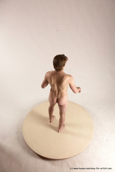 Nude Man White Standing poses - ALL Slim Short Brown Standing poses - simple Multi angles poses Realistic