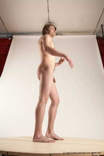 Nude Man White Standing poses - ALL Slim Short Brown Standing poses - simple Multi angles poses Realistic