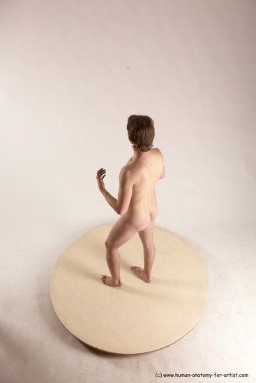 Nude Man White Standing poses - ALL Slim Short Brown Standing poses - simple Multi angles poses Realistic