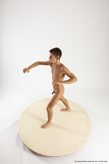 Nude Man White Standing poses - ALL Athletic Short Brown Standing poses - simple Multi angles poses Realistic