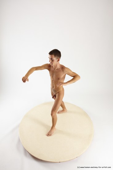 Nude Man White Standing poses - ALL Athletic Short Brown Standing poses - simple Multi angles poses Realistic