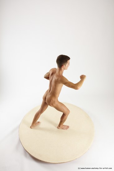 Nude Man White Standing poses - ALL Athletic Short Brown Standing poses - simple Multi angles poses Realistic