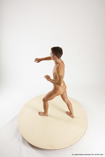 Nude Man White Standing poses - ALL Athletic Short Brown Standing poses - simple Multi angles poses Realistic