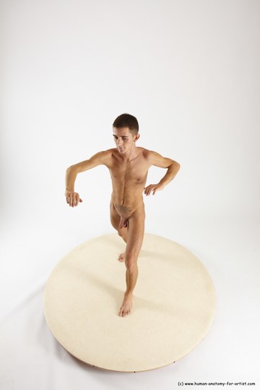 Nude Man White Standing poses - ALL Athletic Short Brown Standing poses - simple Multi angles poses Realistic