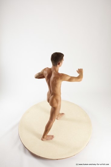 Nude Man White Standing poses - ALL Athletic Short Brown Standing poses - simple Multi angles poses Realistic