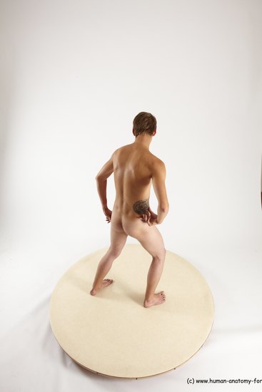 Nude Man White Standing poses - ALL Slim Short Brown Standing poses - simple Multi angles poses Realistic