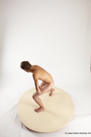 Nude Man White Standing poses - ALL Slim Short Brown Standing poses - simple Multi angles poses Realistic