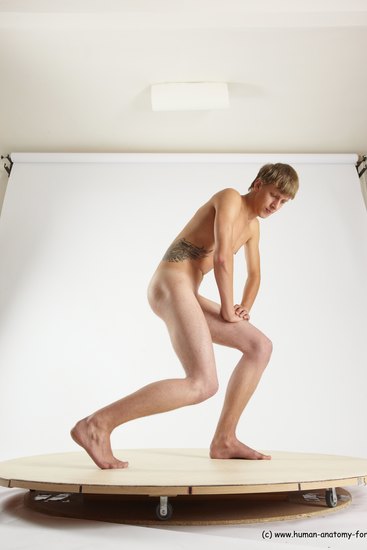 Nude Man White Standing poses - ALL Slim Short Brown Standing poses - simple Multi angles poses Realistic