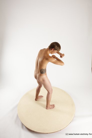 Nude Man White Standing poses - ALL Slim Short Brown Standing poses - simple Multi angles poses Realistic