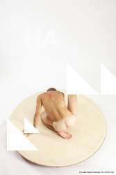 Nude Man White Kneeling poses - ALL Athletic Short Brown Kneeling poses - on one knee Multi angles poses Realistic