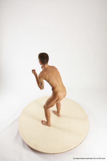 Nude Man White Standing poses - ALL Athletic Short Brown Standing poses - simple Multi angles poses Realistic