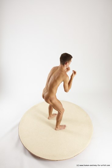 Nude Man White Standing poses - ALL Athletic Short Brown Standing poses - simple Multi angles poses Realistic