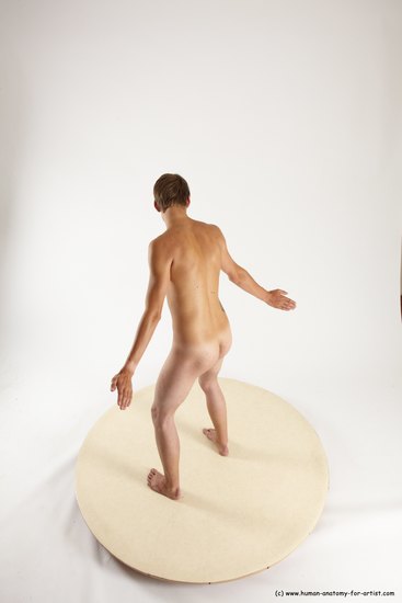 Nude Man White Standing poses - ALL Slim Short Brown Standing poses - simple Multi angles poses Realistic