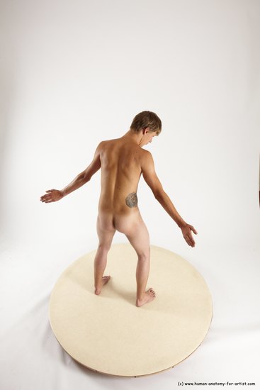 Nude Man White Standing poses - ALL Slim Short Brown Standing poses - simple Multi angles poses Realistic