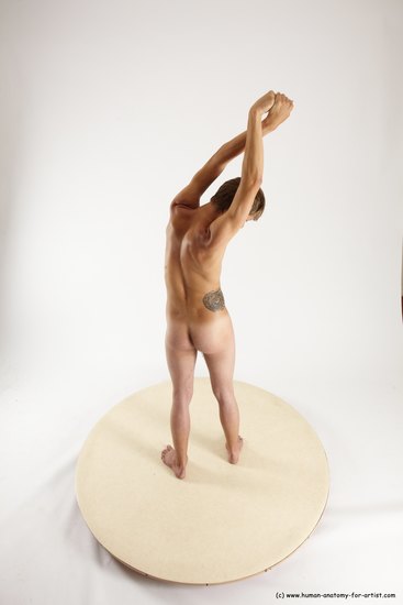 Nude Man White Standing poses - ALL Slim Short Brown Standing poses - simple Multi angles poses Realistic