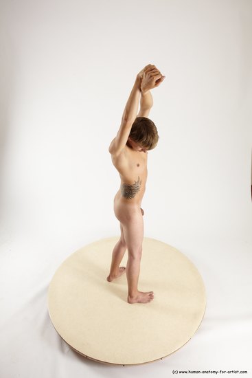 Nude Man White Standing poses - ALL Slim Short Brown Standing poses - simple Multi angles poses Realistic