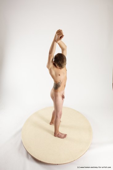 Nude Man White Standing poses - ALL Slim Short Brown Standing poses - simple Multi angles poses Realistic