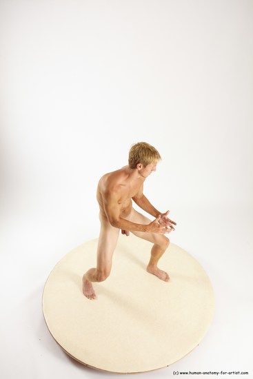 Nude Man White Standing poses - ALL Athletic Short Brown Standing poses - simple Multi angles poses Realistic