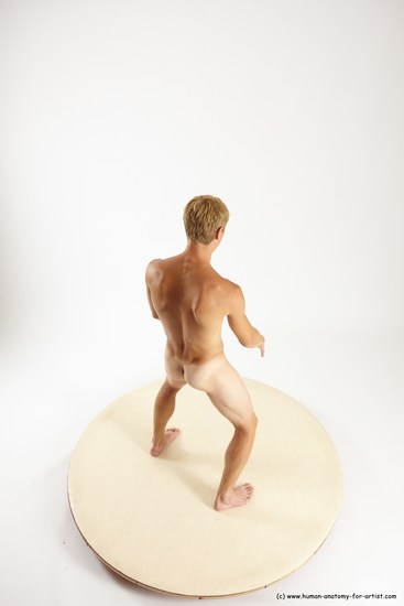 Nude Man White Standing poses - ALL Athletic Short Brown Standing poses - simple Multi angles poses Realistic