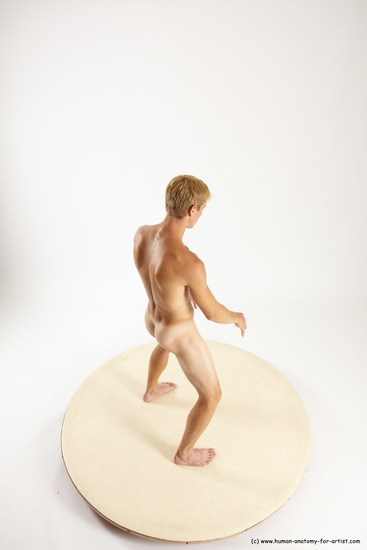 Nude Man White Standing poses - ALL Athletic Short Brown Standing poses - simple Multi angles poses Realistic