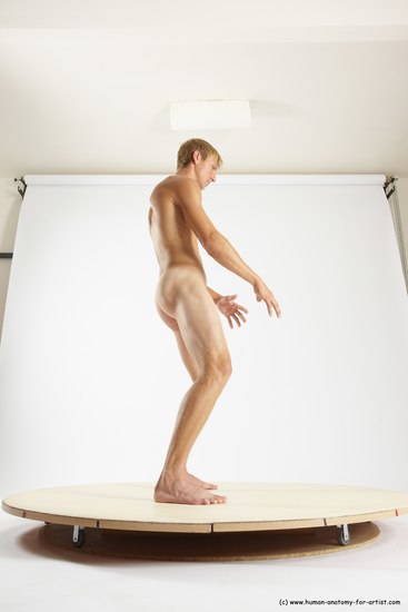 Nude Man White Standing poses - ALL Athletic Short Brown Standing poses - simple Multi angles poses Realistic