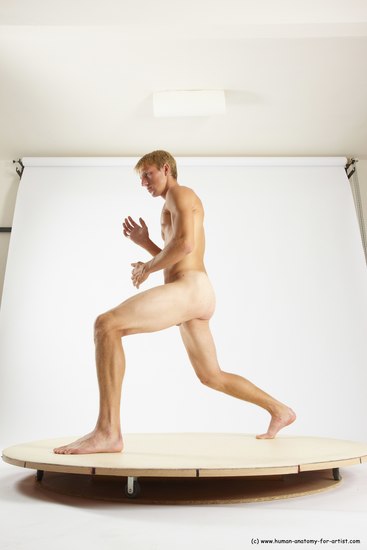 Nude Man White Standing poses - ALL Athletic Short Brown Standing poses - simple Multi angles poses Realistic