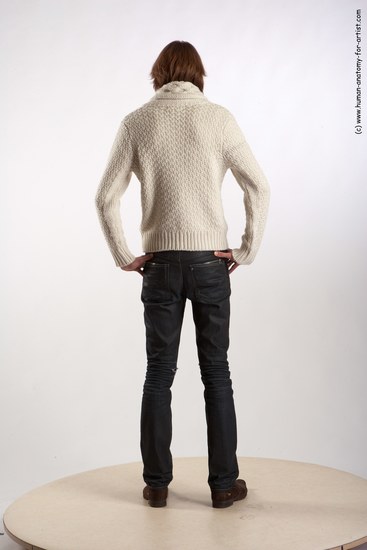 Casual Man White Standing poses - ALL Underweight Medium Brown Standing poses - simple Academic