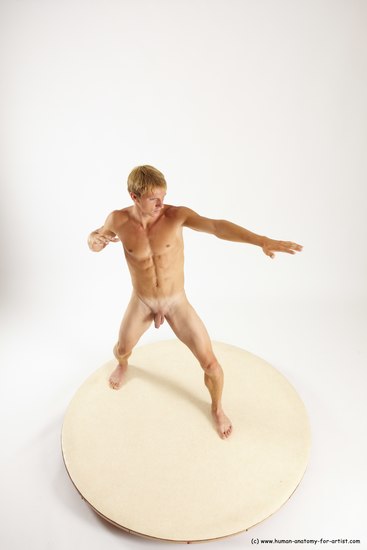 Nude Man White Standing poses - ALL Athletic Short Brown Standing poses - simple Multi angles poses Realistic