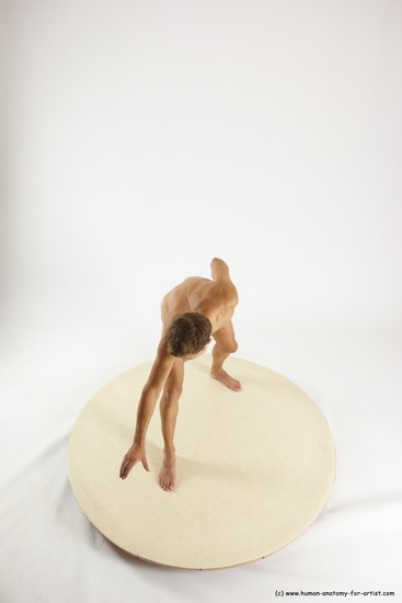 Nude Man White Standing poses - ALL Athletic Short Brown Standing poses - simple Multi angles poses Realistic