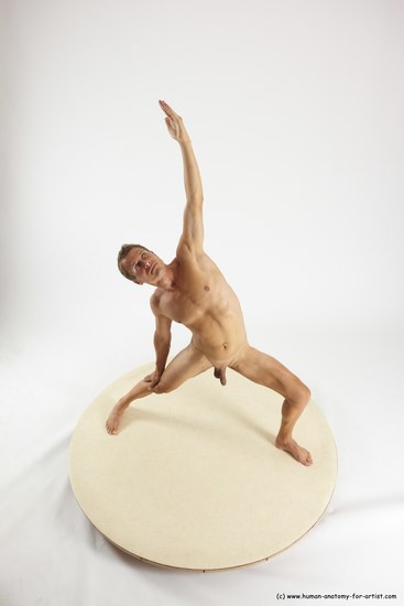 Nude Man White Standing poses - ALL Athletic Short Brown Standing poses - simple Multi angles poses Realistic