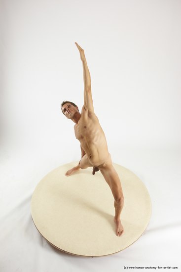 Nude Man White Standing poses - ALL Athletic Short Brown Standing poses - simple Multi angles poses Realistic