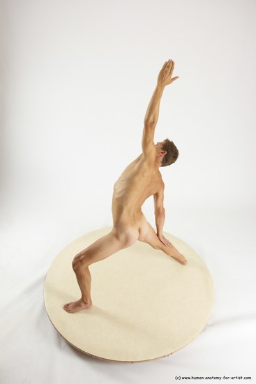 Nude Man White Standing poses - ALL Athletic Short Brown Standing poses - simple Multi angles poses Realistic