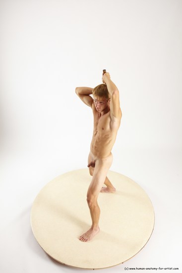 Nude Fighting with axe Man White Standing poses - ALL Athletic Short Brown Standing poses - simple Multi angles poses Realistic