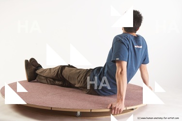 Casual Man White Sitting poses - simple Slim Short Brown Sitting poses - ALL Academic