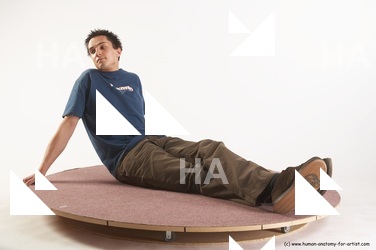 Casual Man White Sitting poses - simple Slim Short Brown Sitting poses - ALL Academic