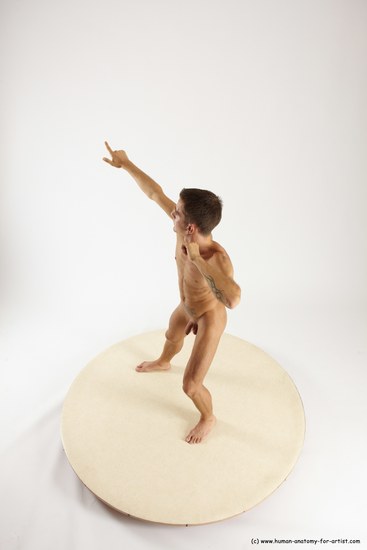 Nude Man White Standing poses - ALL Athletic Short Brown Standing poses - simple Multi angles poses Realistic